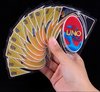 Afbeelding van het spelletje Uno kaartspel waterproof - waterdicht transparant pvs - kaarten - plastic kaarten