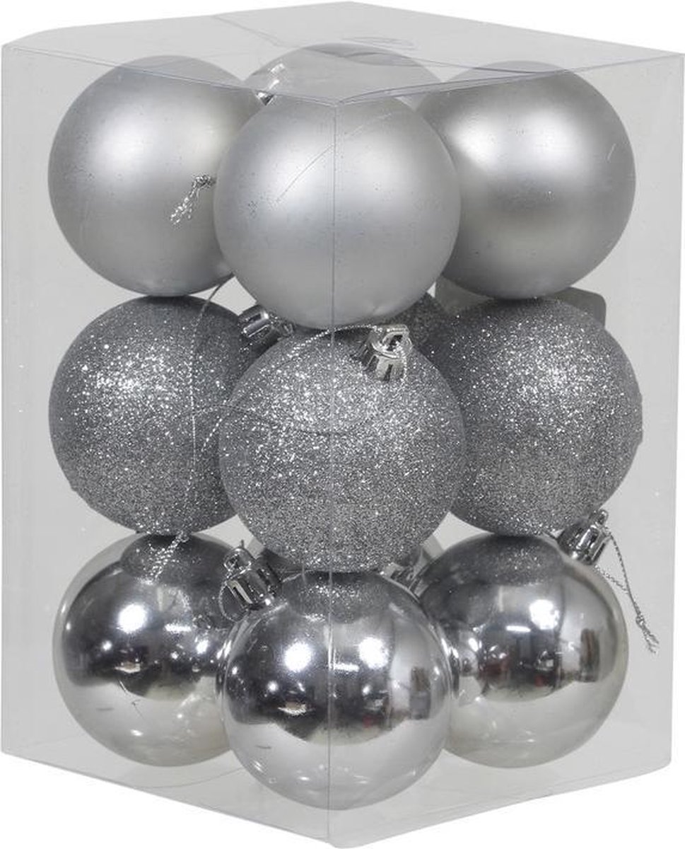 Kerstballen - 100 Stuks - Paars - Kunststof - 3-4-6 Cm