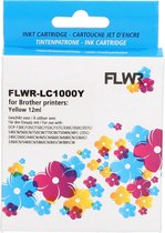FLWR - Inktcartridge / LC-970Y & LC-1000Y / Geel - Geschikt voor Brother