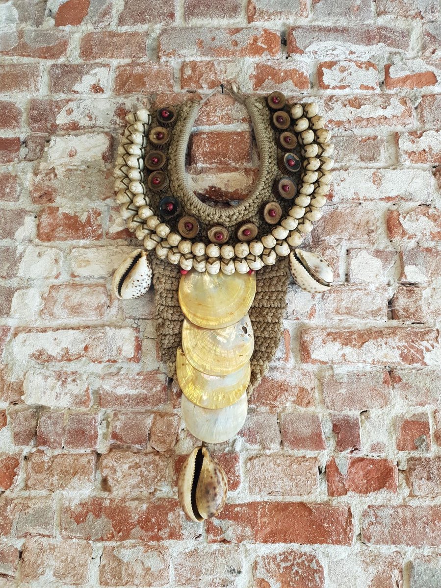 wandhanger- wanddecoratie - schelpen - handgemaakt - natuurlijke materialen