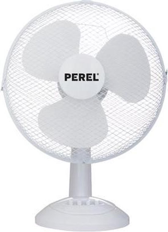 Bureauventilator 40 cm zelf bewegend 50W 3 snelheden stille metalen grill ventilator met stevige voet