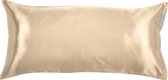 Beauty Pillow® Original - Satijnen Kussensloop - Champagne -  80x40 (Duitse maat)