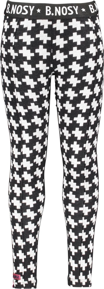 B-nosy Meisjes Broek - Maxi starwhite puzzle - Maat 92