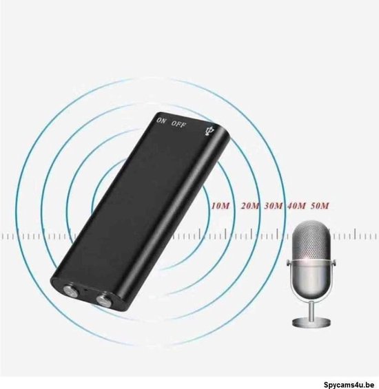 Geluidsrecorder - Voice recorder - Spy tool - Afluister apparaat - spy  apparaat | bol.com