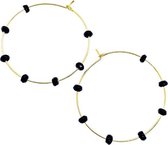 AVIN OORBELLEN - ZWART - N20SS157 - ZATTHU JEWELRY