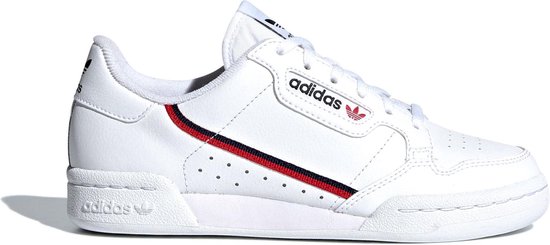 adidas Jongens Sneakers Continental 80 J - Wit - Maat 37⅓ | bol.com