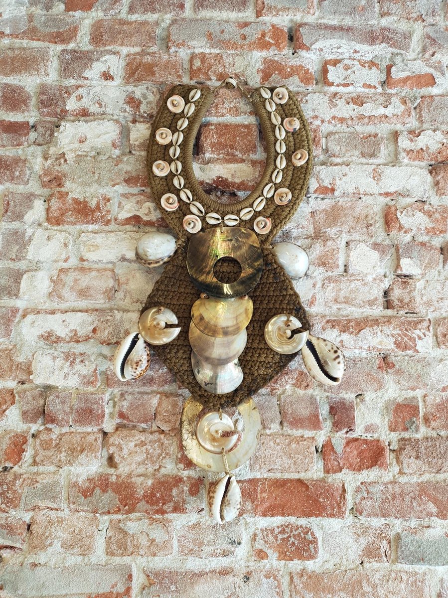 wandhanger- wanddecoratie - schelpen - handgemaakt - natuurlijke materialen