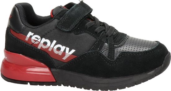 Replay Jongens Lage sneakers Swat - Zwart - Maat 34 | bol.com
