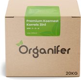 Premium Koemest korrels 3in1 (20Kg voor 200m2) Allround Organische Meststof - Direct opneembare voeding - Langdurige werking > 120 dagen - Geurloos - Verbeterd bodem - Lavameel en Mycorrhiza 