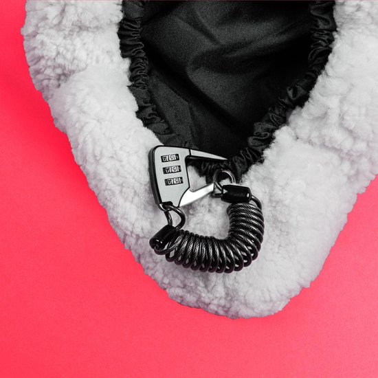 Sunny Bum Zadelhoes, Fietszadel Dames en Heren, Waterdicht en Comfortabel, incl. Fietsslot en Veiligheidskabel, Dubbelzijdig Zadel met Schapenvacht