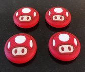 2x Thumb grips - Rode Toad - Super Mario - Nintendo Switch