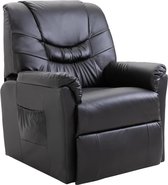 Verstelbare Fauteuil Leer met voetenbank (Incl LW anti kras viltjes)   - Loungestoel - Lounge stoel - Relax stoel - Chill stoel - Lounge Bankje - Lounge Fauteil