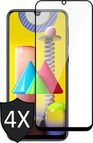 Samsung M31 Screenprotector - Samsung Galaxy M31 Screenprotector - Full Screen Protector Glas - 4 Stuks