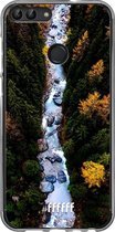 Huawei P Smart (2018) Hoesje Transparant TPU Case - Forest River #ffffff