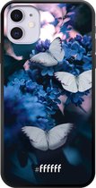 iPhone 11 Hoesje TPU Case - Blooming Butterflies #ffffff