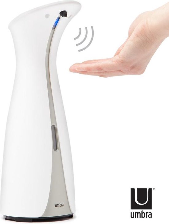 Distributeur de savon électrique Umbra Otto avec capteur blanc