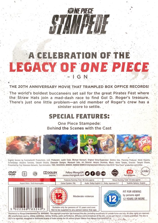 One Piece Stampede Dvd Dvd Dvd S Bol Com