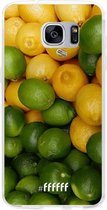 Samsung Galaxy S7 Edge Hoesje Transparant TPU Case - Lemon & Lime #ffffff
