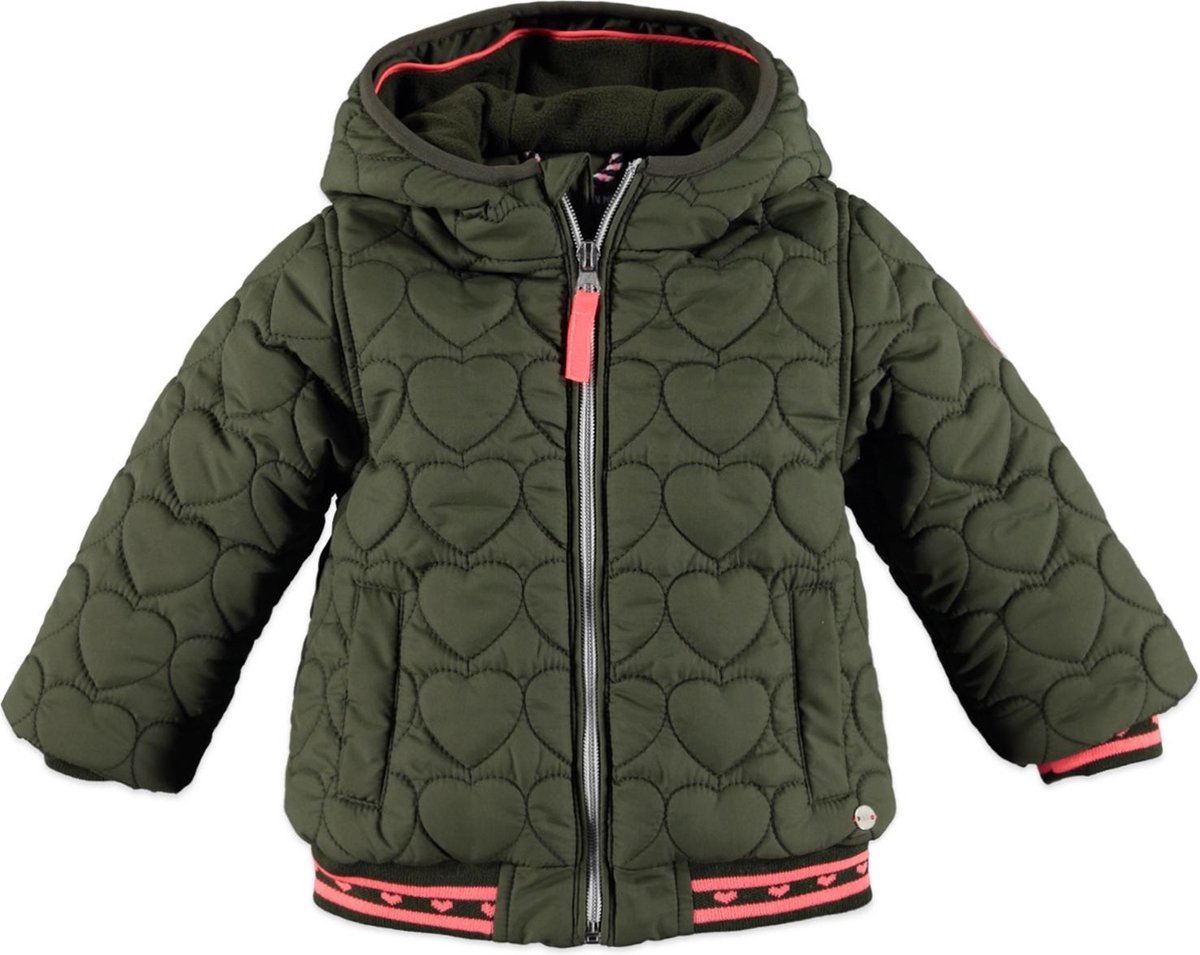 Babyface - girls winter jacket - green army - Vrouwen - Maat 80