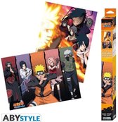 ABYstyle Poster - Naruto Groups Set - 38 X 52 Cm - Multicolor