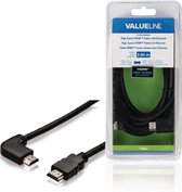 Valueline VLVB34260B30 High Speed Hdmi-kabel met Ethernet Hdmi-connector - Hdmi-connector Rechts Gehoekt 3,00 M Zwart