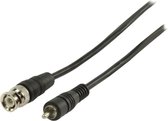 Valueline Vlvp24800b10 Rca - Bnc Kabel Rca Mannelijk - Bnc Mannelijk 1,00 M Zwart