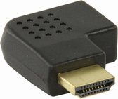 Nedis HDMI™-Adapter | HDMI™ Connector | HDMI™ Female | Verguld | Rechts Gehoekt | ABS | Zwart | 1 Stuks | Polybag
