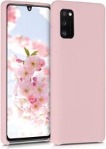 Samsung Galaxy A41 TPU siliconen hoesje zachte flexibele rubberen - licht roze