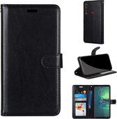 Motorola One Macro hoesje book case zwart