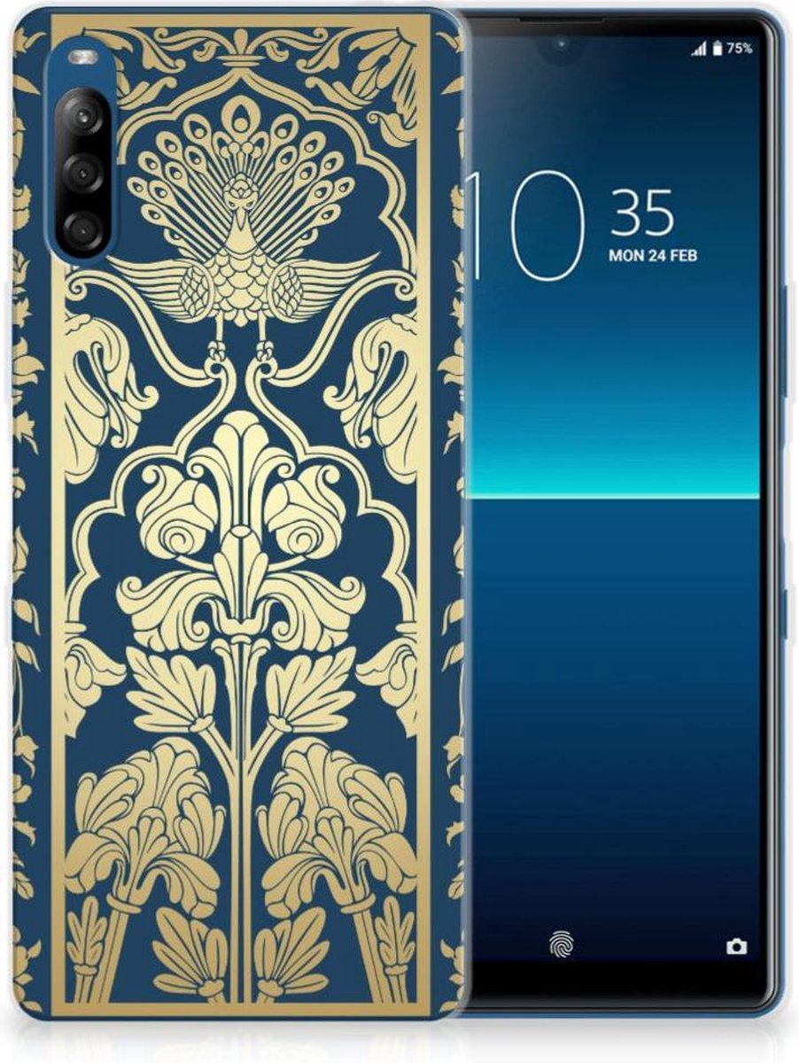 Sony Xperia L4 TPU Case Beige Flowers