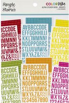 Simple Stories - Color Vibe Alfabet Stickerboek - Brights - 1758 stickers