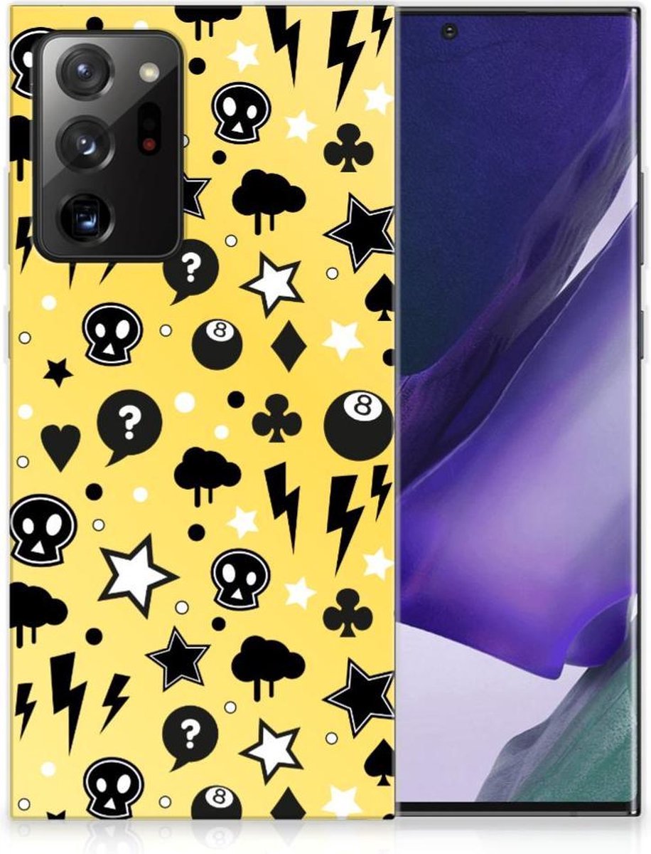 Silicone Back Case Samsung Galaxy Note20 Ultra Punk Geel