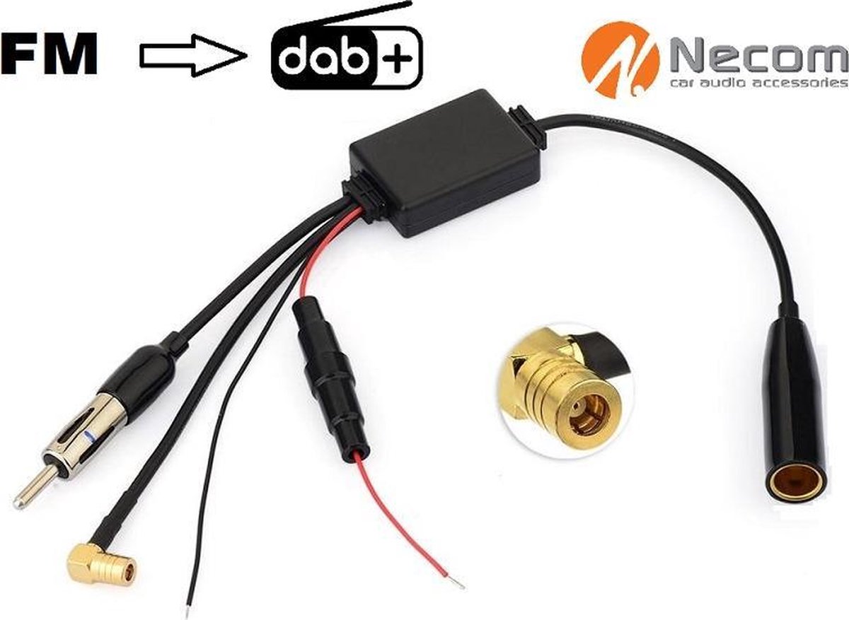 Necom DAB+ Splitter - Van FM naar DAB+ - met 1 kabel | bol.com