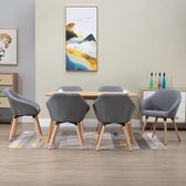 Eetkamerstoelen set 6 stuks  (Incl LW anti kras viltjes) - Eetkamer stoelen - Extra stoelen voor huiskamer - Dineerstoelen – Tafelstoelen