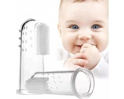 Baby tandenborstel - 2 stuks vingertandenborstel kindertandenborstel op  vinger siliconen | bol.com