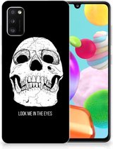 Silicone Case Geschikt voor Samsung Galaxy A41 Telefoonhoesje Skull Eyes