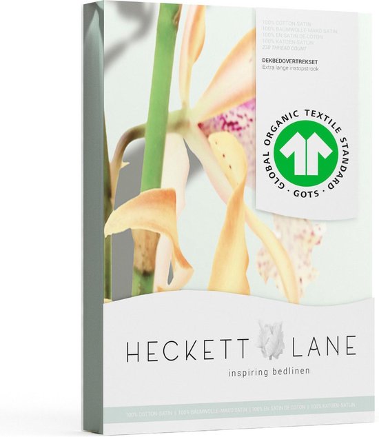 Heckett Lane Housse de couette Katoen Satin Isla - vert menthe 140x200 / 220cm