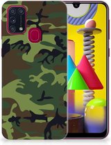 GSM Hoesje Geschikt voor Samsung Galaxy M31 Smartphonehoesje Camouflage