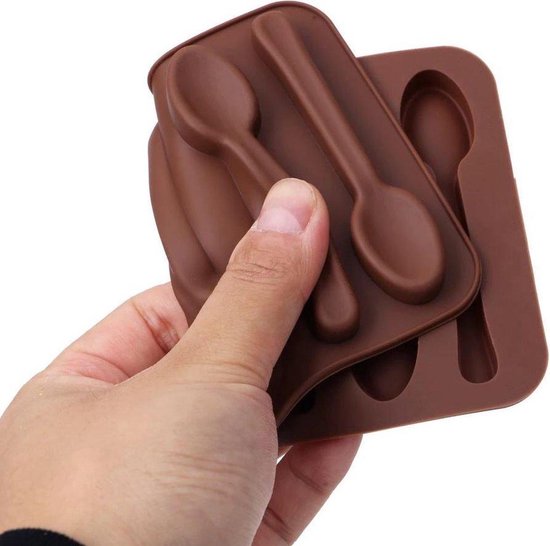 BukkitBow - Moule à chocolat - Forme de cuillère 3D - Moule en silicone -  Décoration... | bol.com