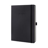 Sigel - notitieboek - tablet formaat - Conceptum Pure - zwart - hardcover - ruit - SI-CO117
