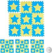 Relaxdays 36 x puzzelmat ster - speelmat - speelkleed - vloerpuzzel - speeltapijt – kinder