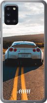 Samsung Galaxy A31 Hoesje Transparant TPU Case - Silver Sports Car #ffffff