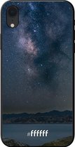 iPhone Xr Hoesje TPU Case - Landscape Milky Way #ffffff