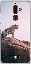 Nokia 7 Plus Hoesje Transparant TPU Case - Leopard #ffffff