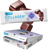 Max Sport COLLAGEN+ Bar - Eiwitreep - Low sugar - 39% Protein - 1 Doos (18 eiwitrepen) - Chocolade