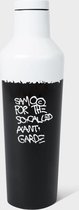 Corkcicle Canteen - 475ml Basquiat - Gloss White Samo - Special Edition ! 16oz. Waterfles en Thermosfles - 3wandig - 25uur koud en 12uur warm - meerkleurig - BPA vrij - grote openi