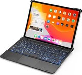 iPad Pro 11 2021 (3e gen)/Pro 11 (2020)/Pro 11 (2018) Toetsenbord Hoes hoesje - CaseBoutique -  Zwart - Kunststof
