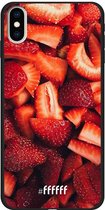 iPhone Xs Max Hoesje TPU Case - Strawberry Fields #ffffff
