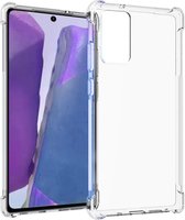 iMoshion Hoesje Geschikt voor Samsung Galaxy Note 20 Hoesje Siliconen - iMoshion Shockproof Case - Transparant