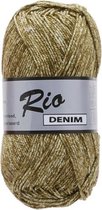 Lammy yarns - jeans katoen garen - Rio denim mos groen (652) - pendikte 3 a 3,5mm - 5 bollen